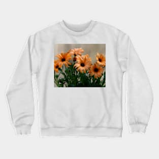 Pale orange flowers Crewneck Sweatshirt